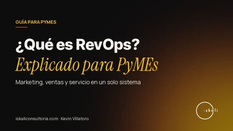 ¿Qué es RevOps? Explicado para PyMEs